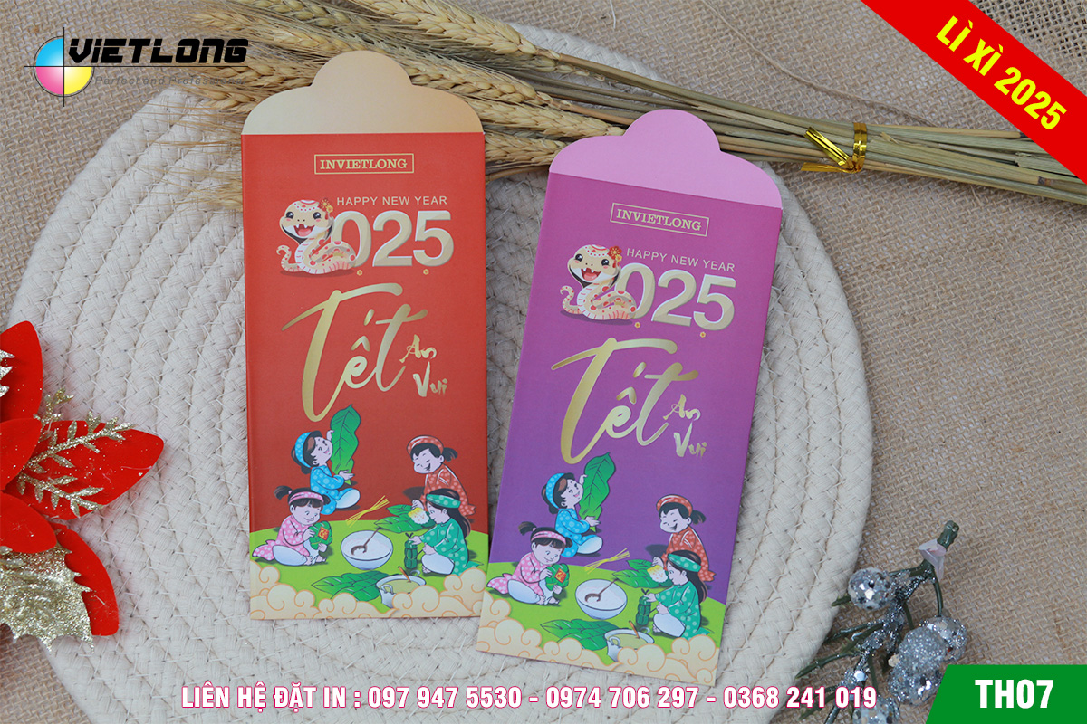 Mẫu lì xì 2025 TH07