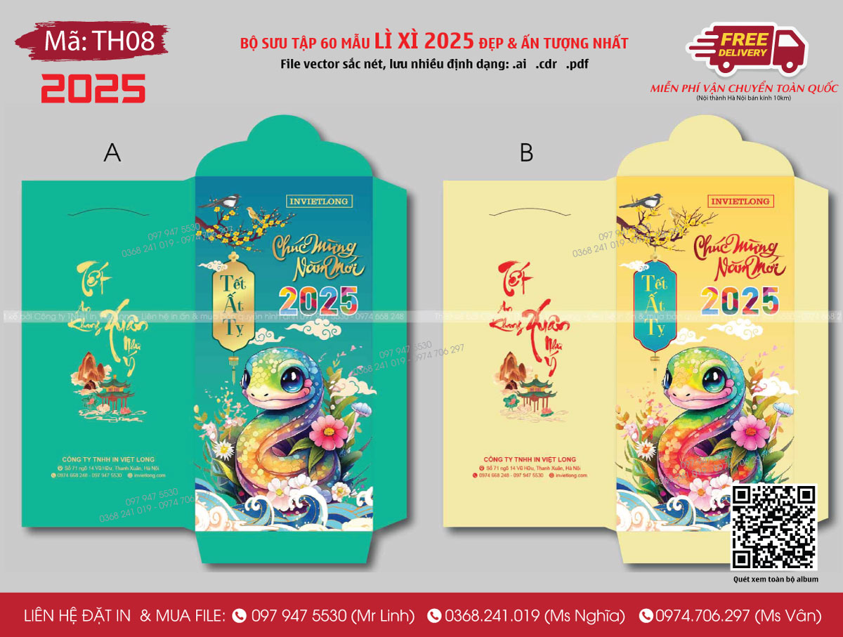 in lì xì 2025 giá rẻ Hà Nội
