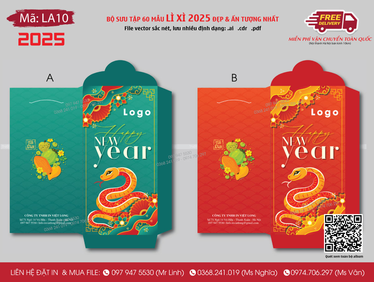 Xưởng in bao lì xì Tết 2025
