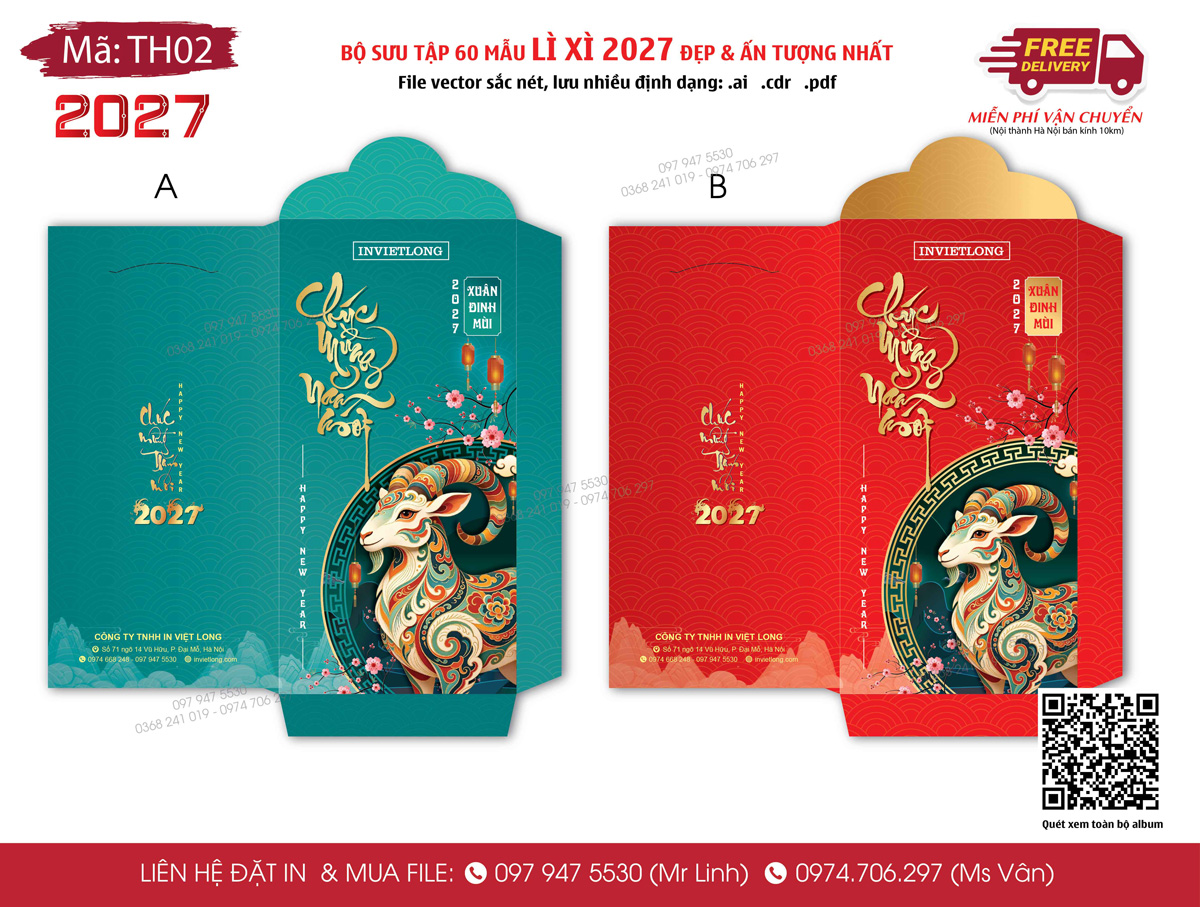 Công ty in bao lì xì Tết 2027 Hà NỘi