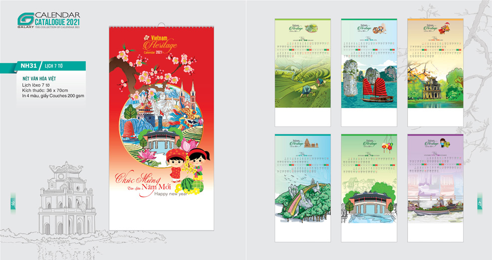 Lịch Tết 2021 nét văn hóa việt