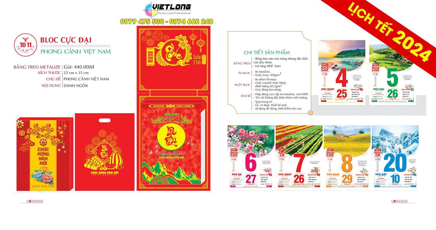 in lịch bloc 2024 đẹp và ấn tượng