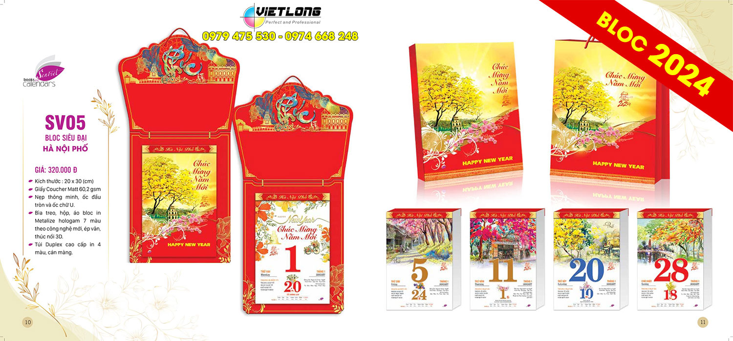 Mẫu bloc 2024 Hà Nội Phố