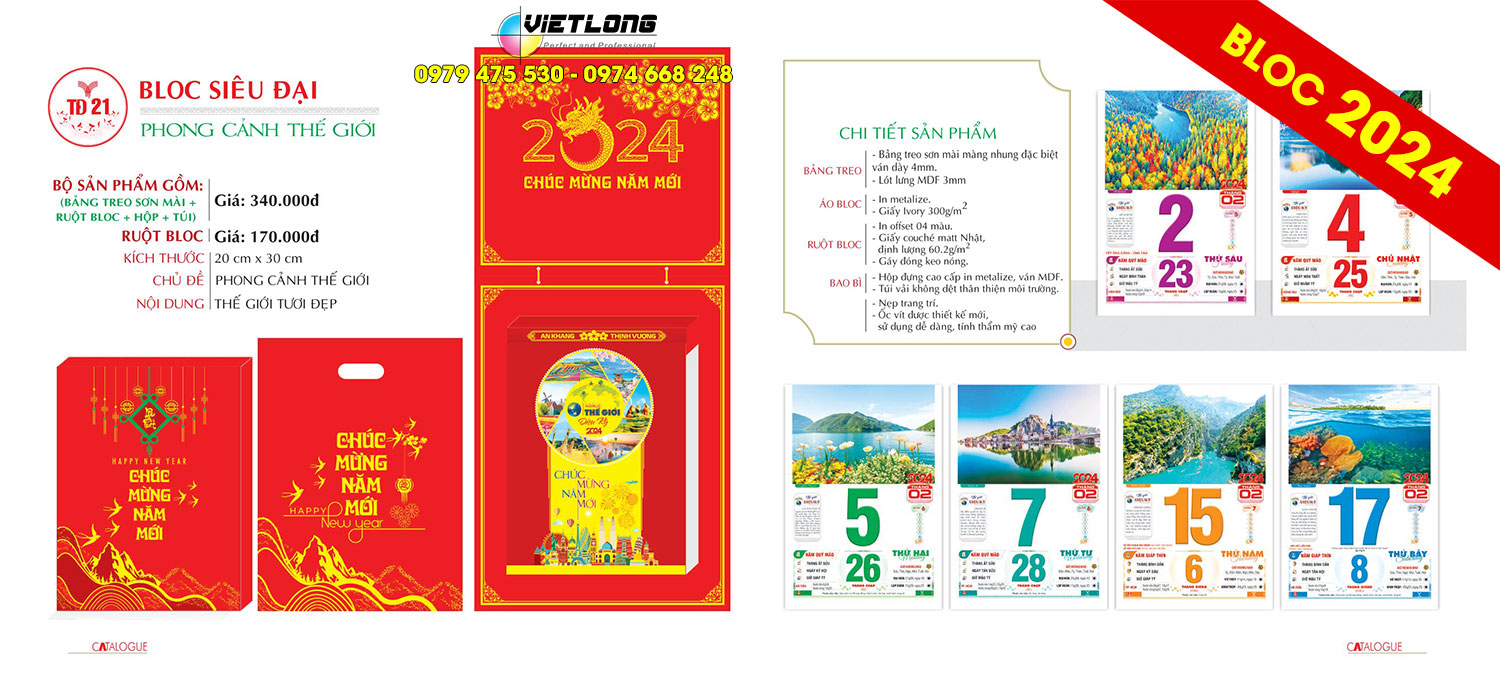 Mẫu bloc treo tường 2024 mới nhất