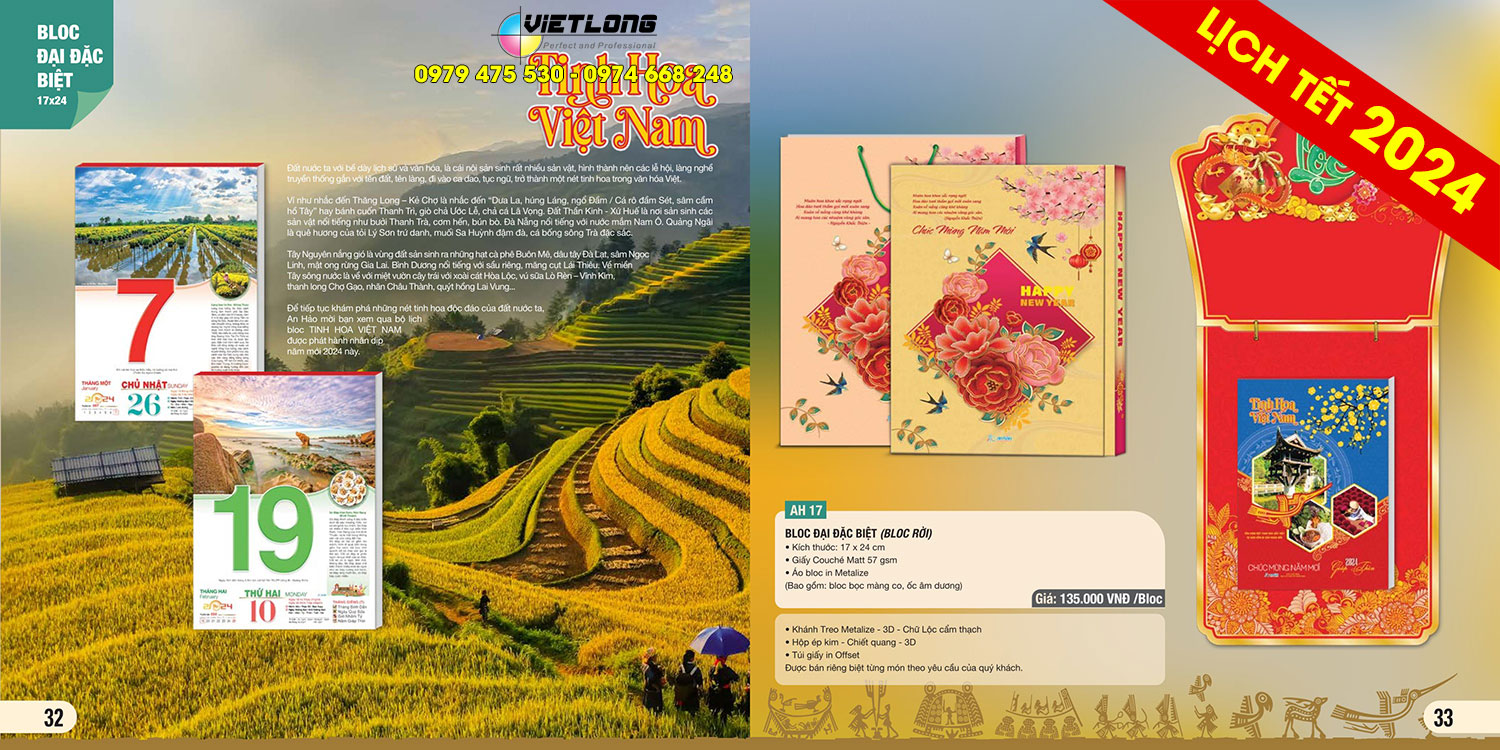 Mẫu bloc 2024 tinh hoa việt nam