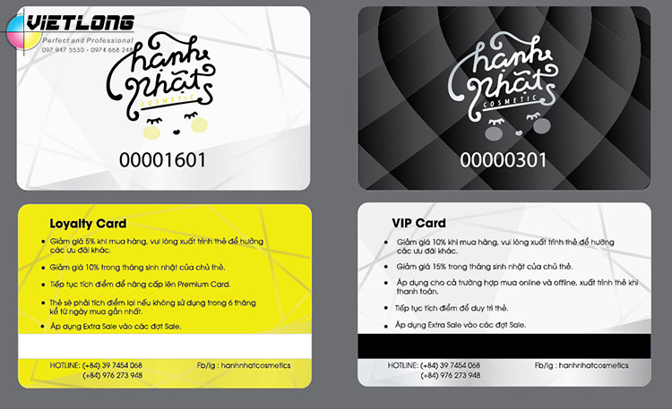 Mẫu thẻ VIP Member mới nhất