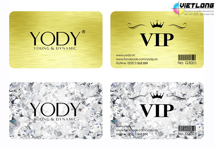 Mẫu thẻ VIP cho cửa hàng thời trang
