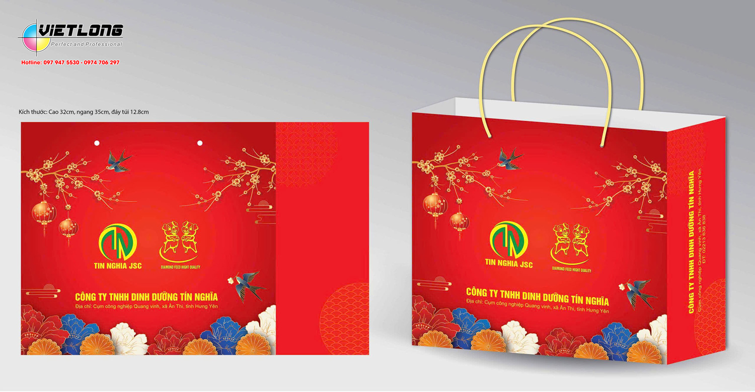 Mẫu túi đựng quà Tết đẹp ấn tượng