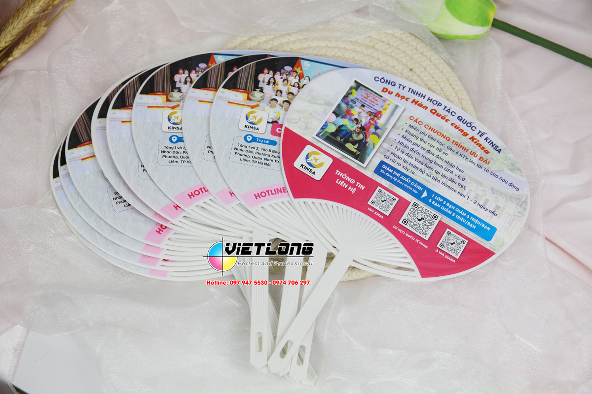 Xưởng in quạt tuyển sinh du học Hàn Quốc