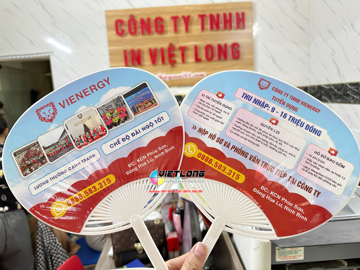 Công ty in quạt nhựa PVC tuyển dụng