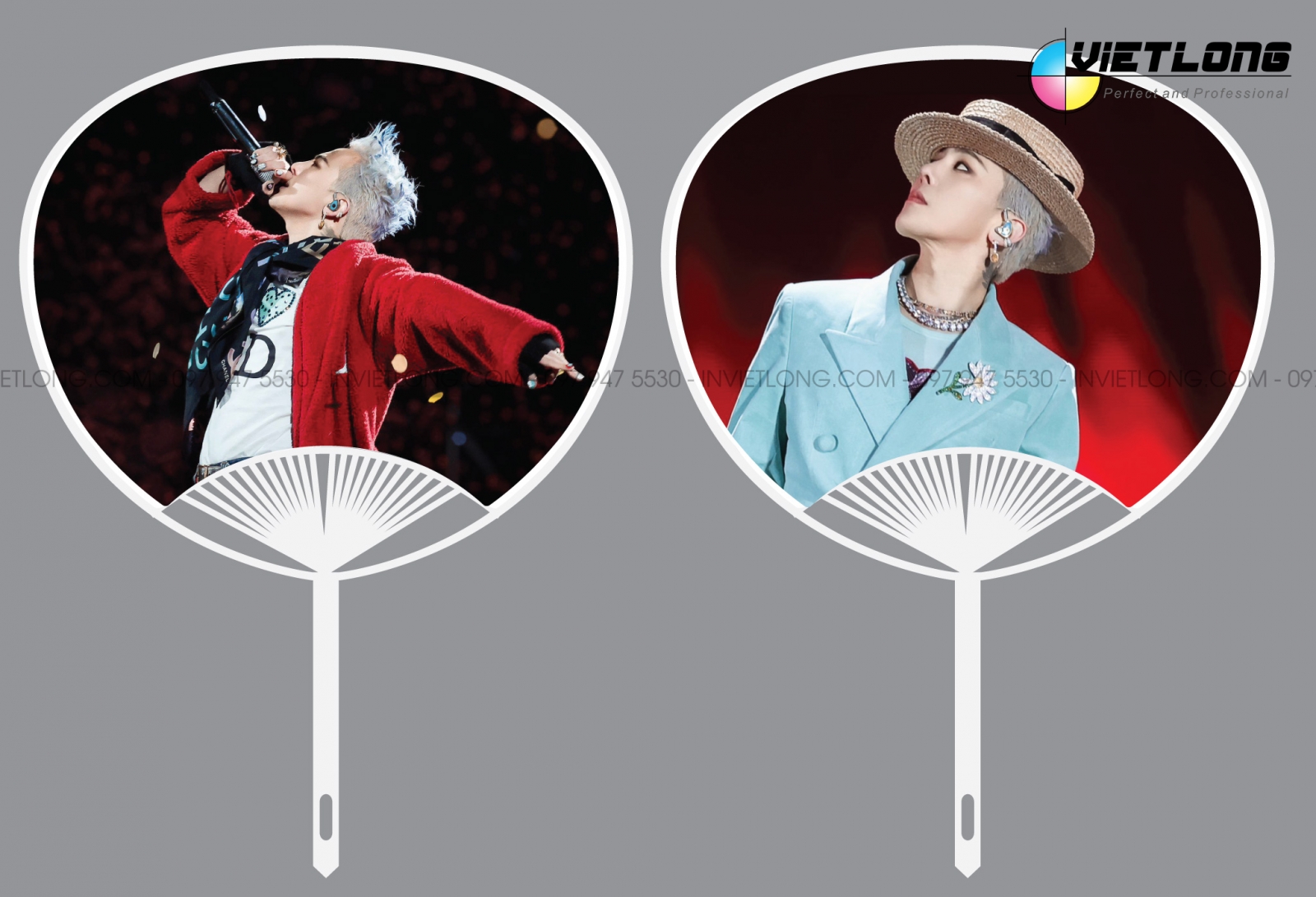 in quạt nhựa có hình G-dragon