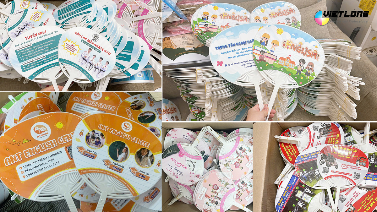 In quạt nhựa quảng cáo event sự kiện