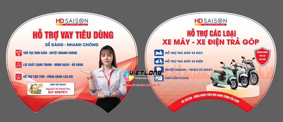 Mẫu quạt HDsaison hỗ trợ vay tiêu dùng