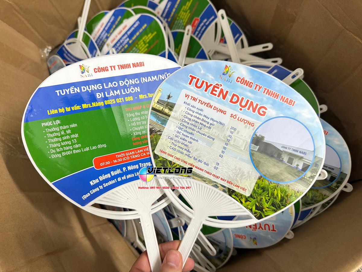 Thiết kế quạt tuyển dụng công nhân