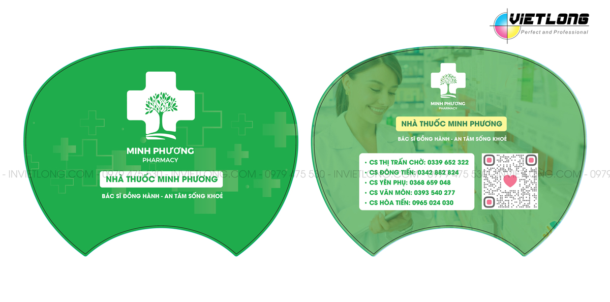 Mẫu quạt quảng cáo nhà thuốc