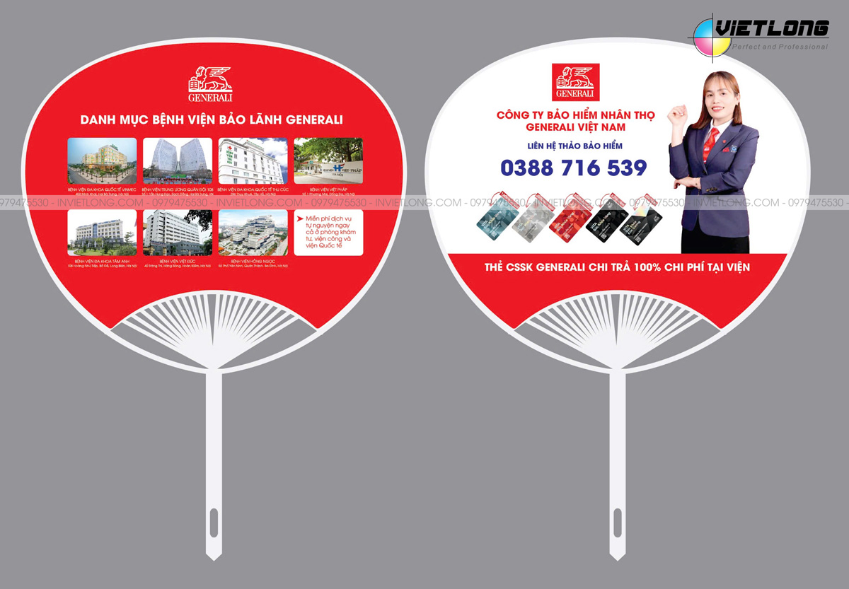 Mẫu quạt tư vấn bảo hiểm GENERALI