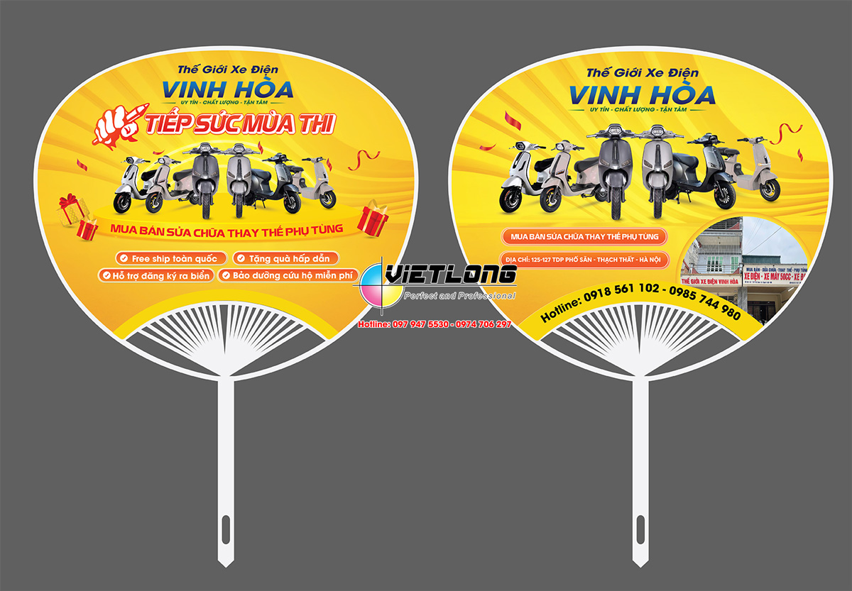 Mẫu quạt xe điện tiếp sức mùa thi