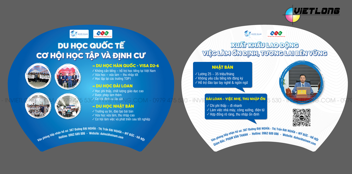 Mẫu thiết kế cho du học quốc tế