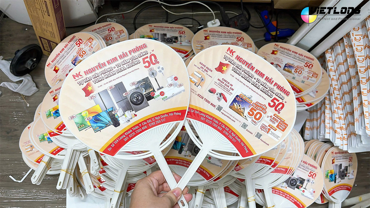 In quạt nhựa cho siêu thị