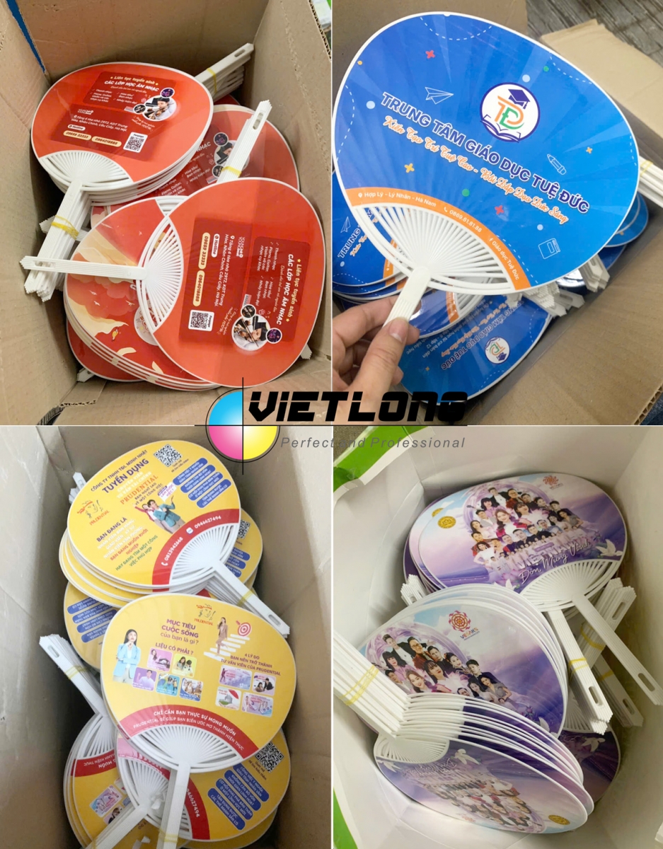 Xưởng in quạt nhựa giá rẻ Hà Nội