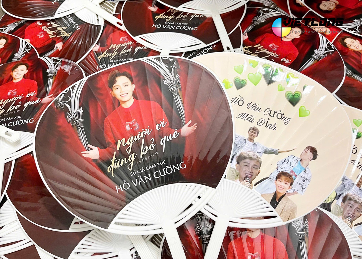 In quạt nhựa cho Fan club ca sĩ Hồ Văn Cường
