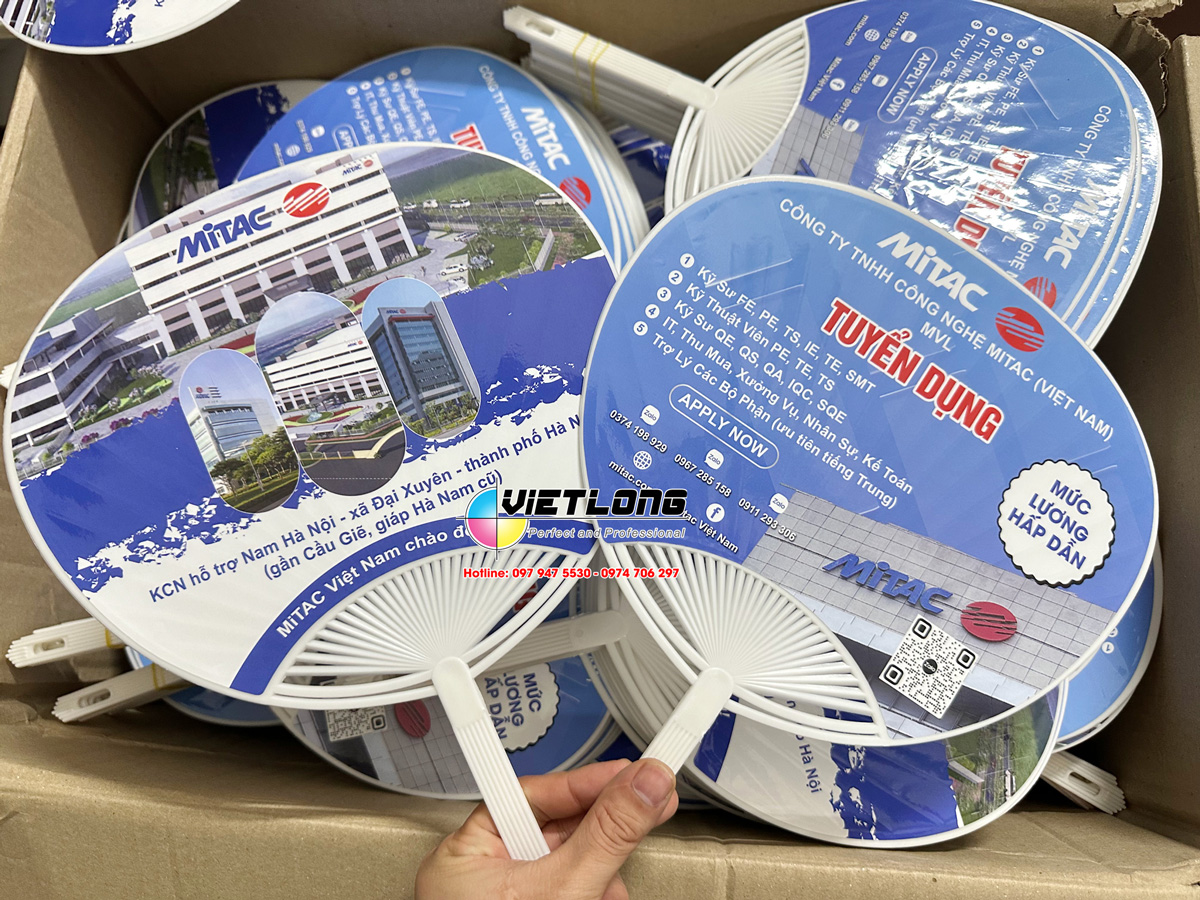 Xưởng in quạt nhựa tuyển lao động