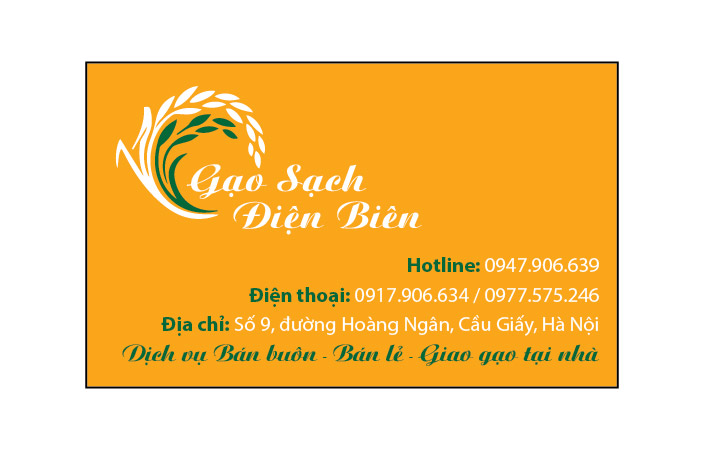Mẫu tem thực phẩm - tem gạo điện biên