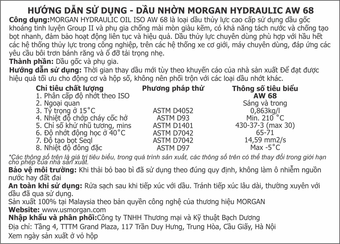 Mẫu tem phụ dầu nhờn