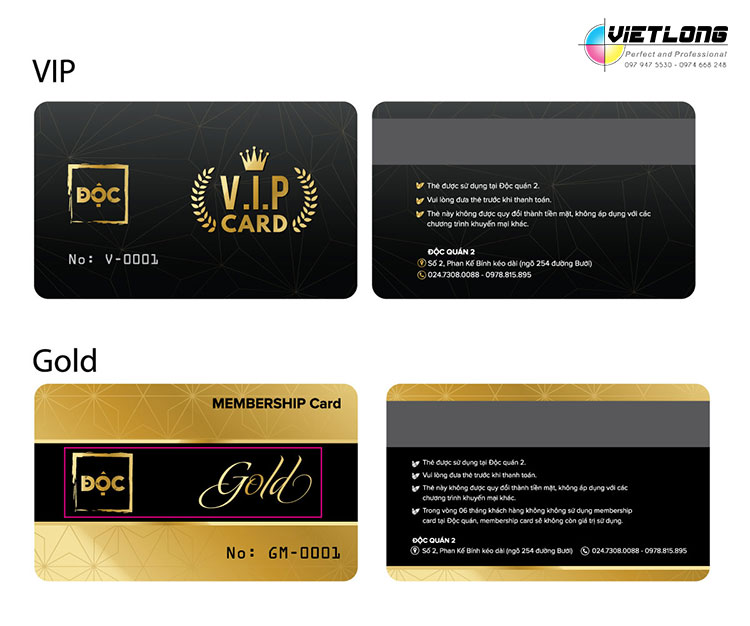 Công ty in thẻ nhựa PVC VIP
