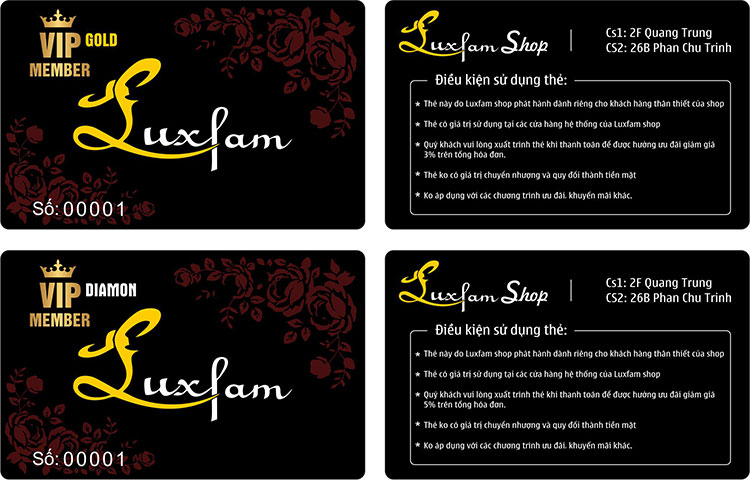 In thẻ VIP Member hà nội