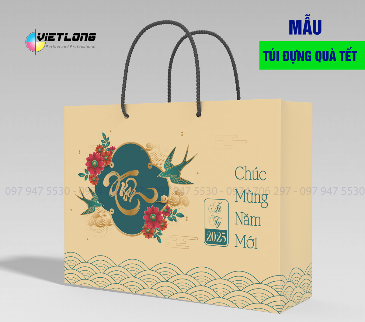 Công ty in túi đựng quà Tết 2025 đẹp và rẻ Hà Nội