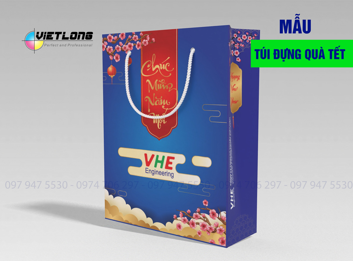 Thiết kế túi quà Tết đẹp