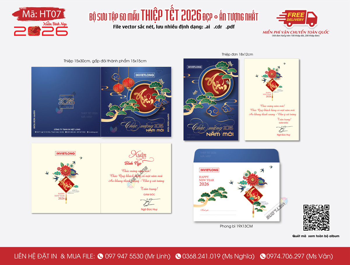 thiệp chúc tết nhân viên đối tác