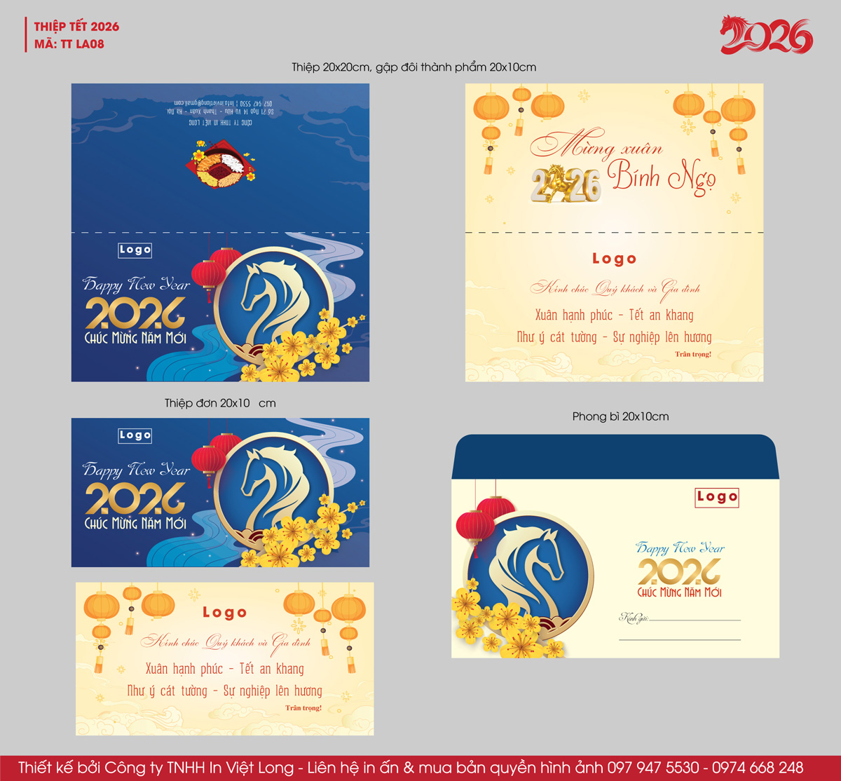 Thiệp chúc Tết đẹp ấn tượng