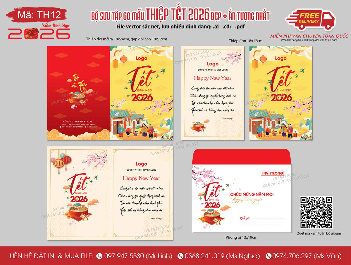 In nhanh thiệp chúc Tết hỏa tốc