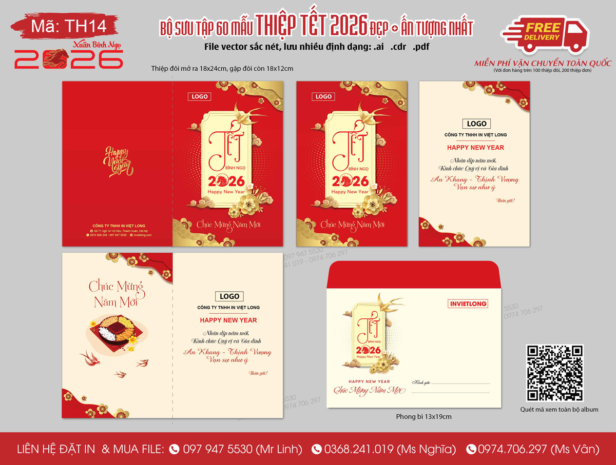 Công ty chuyên in thiệp Tết 2026