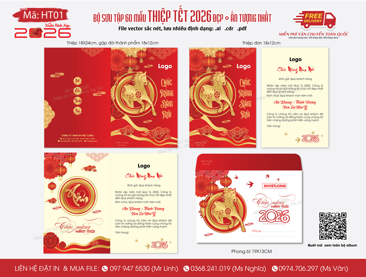 Công ty in thiệp chúc Tết 2026 Hà Nội