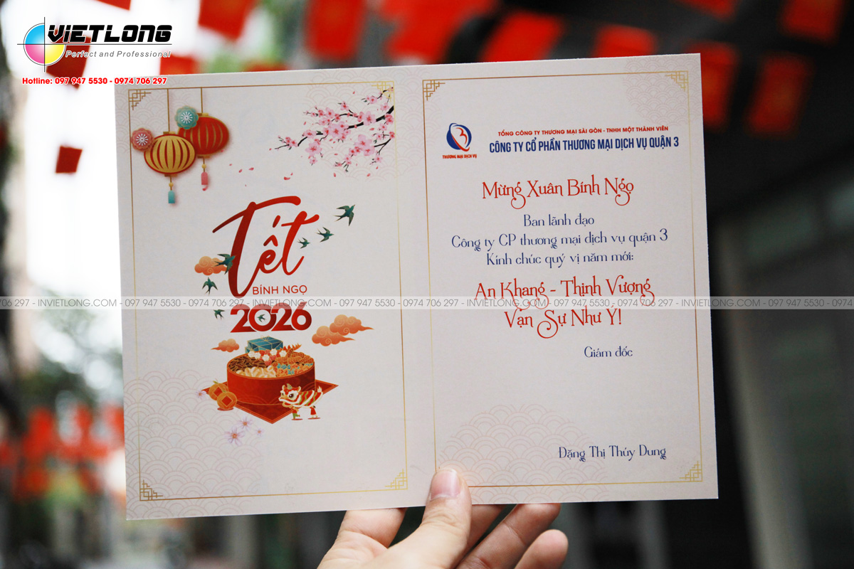 Công ty in thiệp chúc Tết 2026 rẻ đẹp