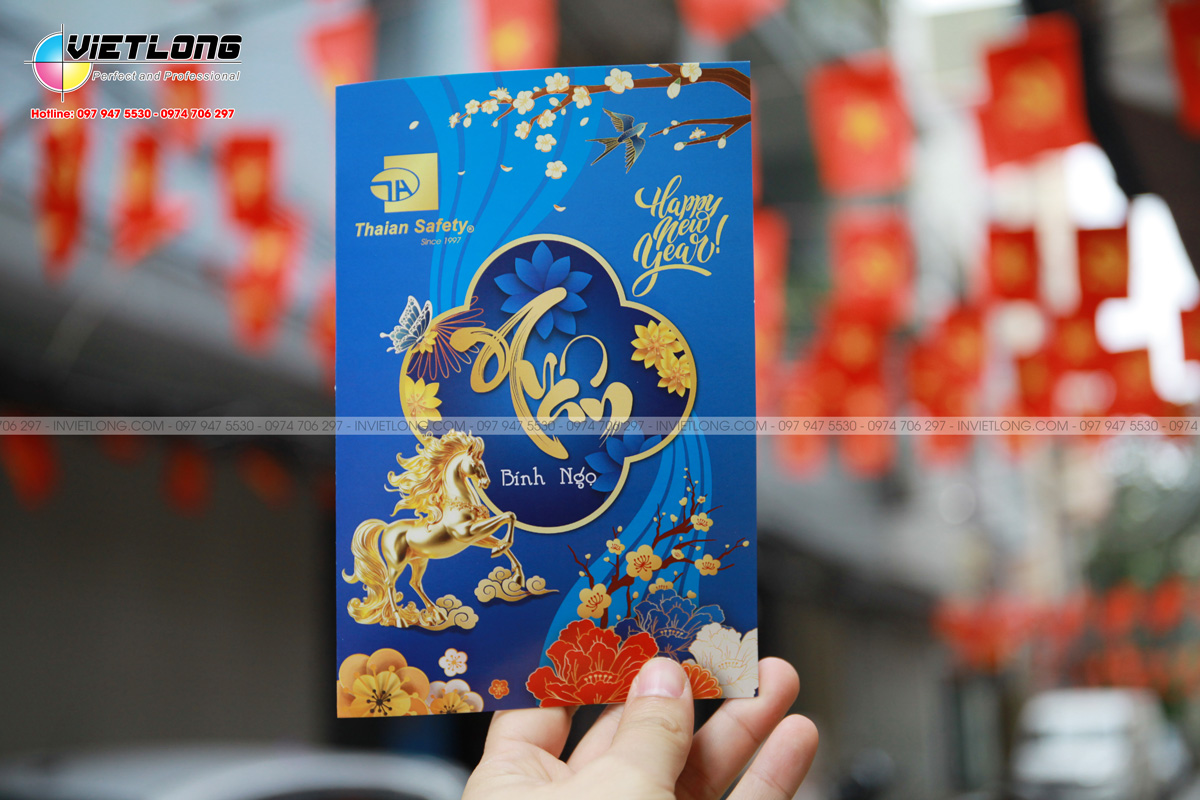 Mẫu thiệp chúc tết nhỏ gọn