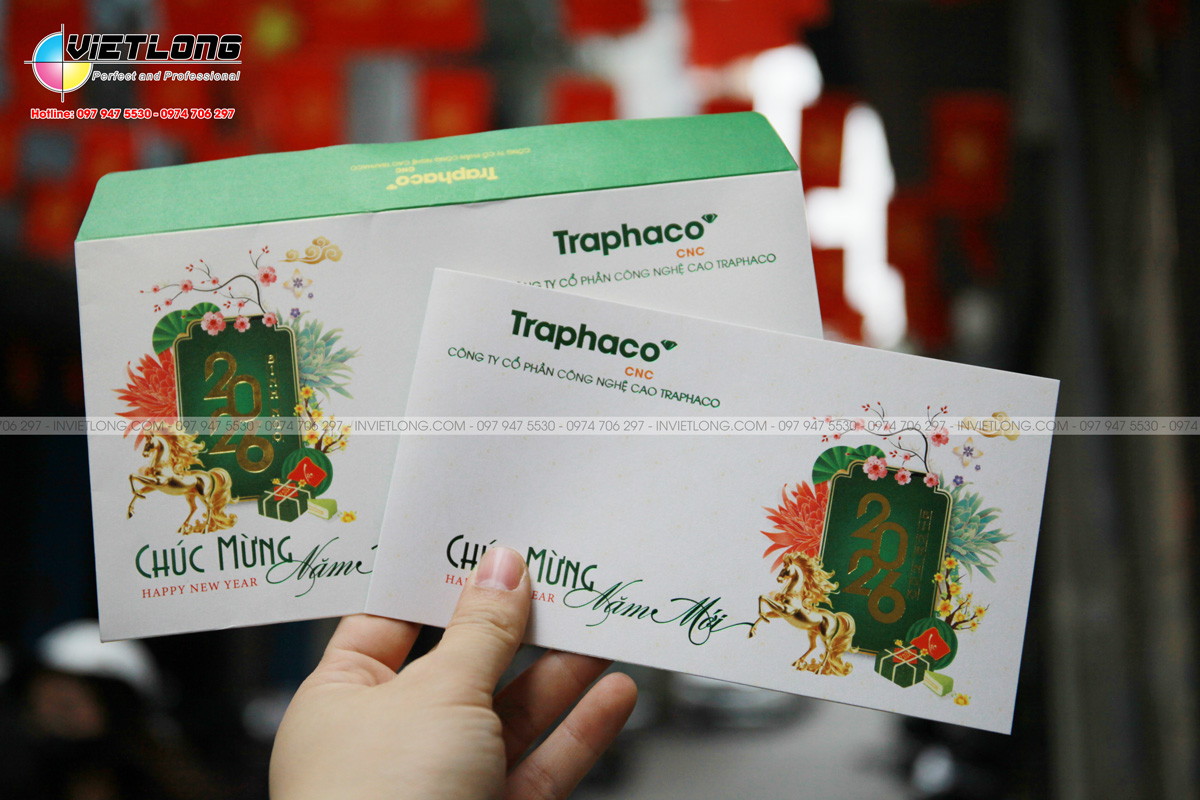 Phong bì Tết giấy ánh trai cao cấp