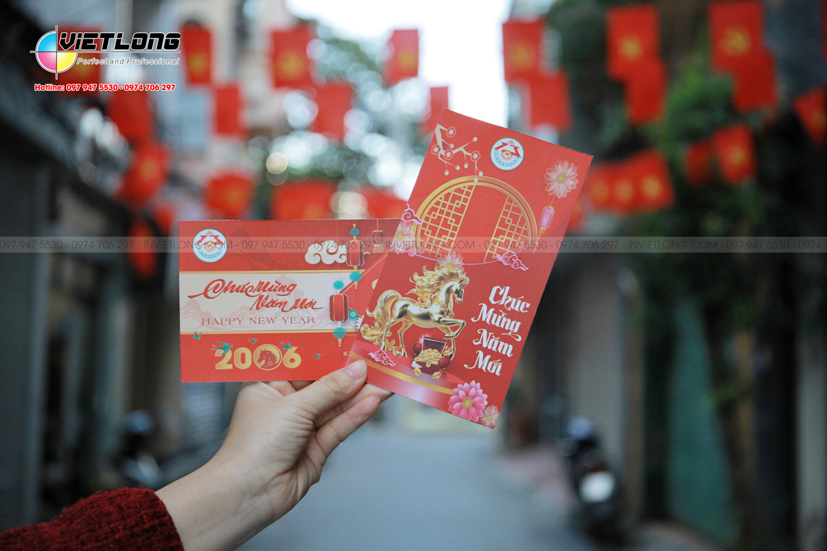 Thiệp chúc Tết đẹp ấn tượng