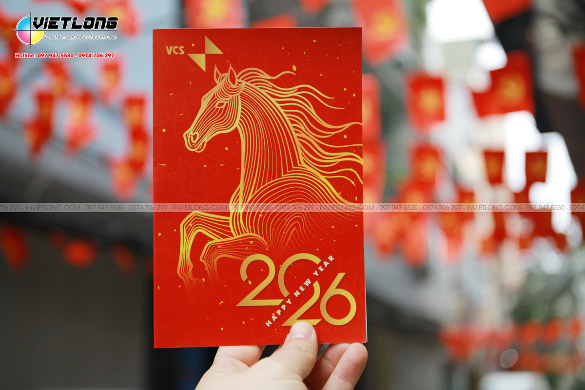 Mẫu thiệp xuân cho công ty năm Bính Ngọ