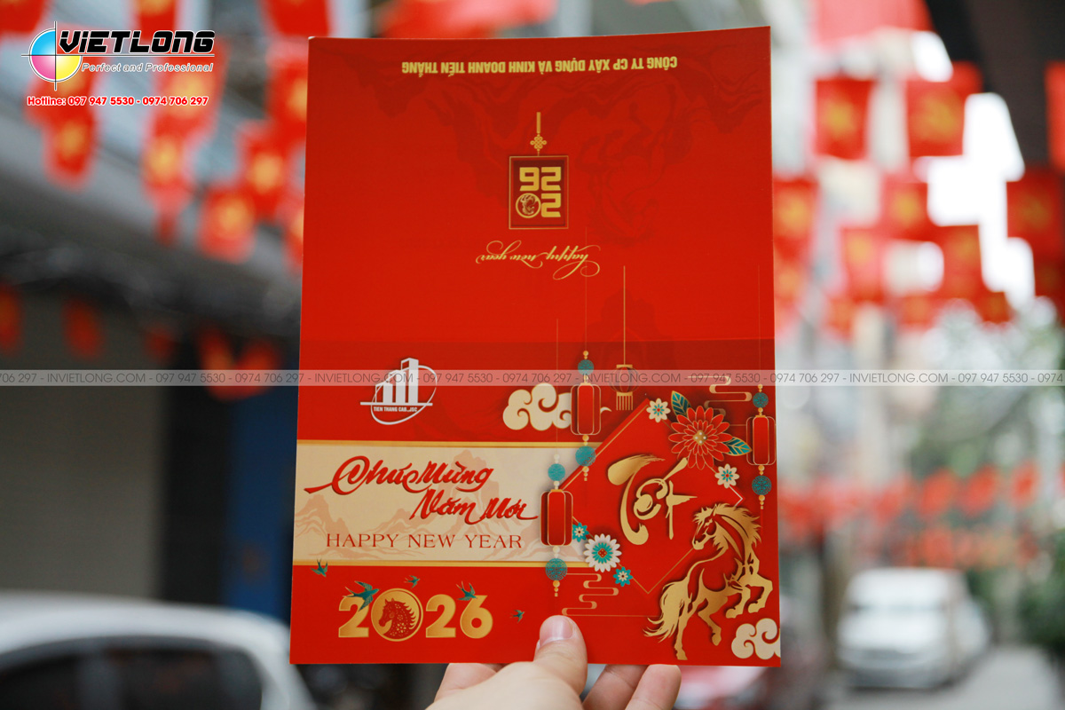 Thiệp chúc Tết ấn tượng