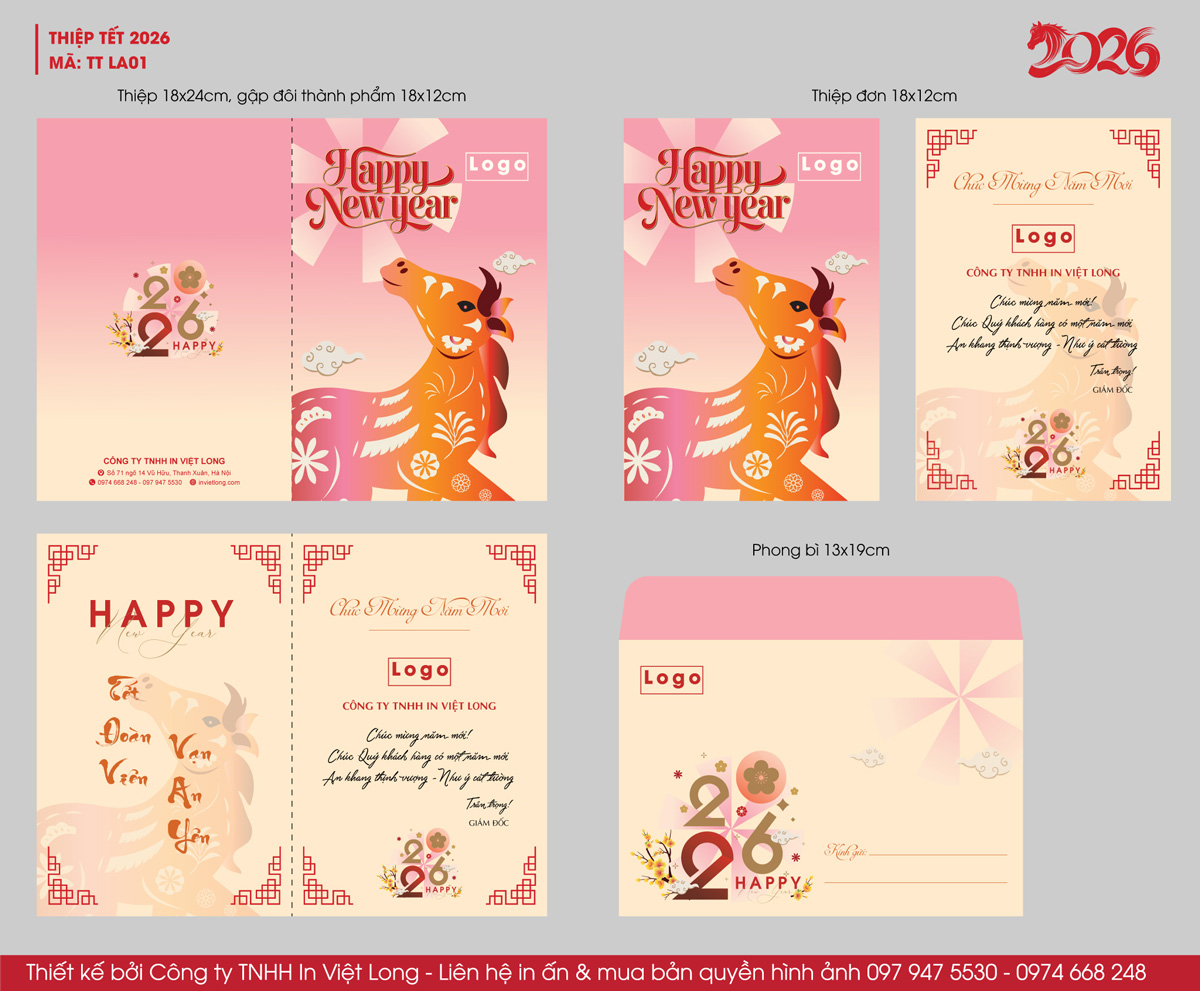 Thiệp chúc Tết 2026 đẹp ấn tượng