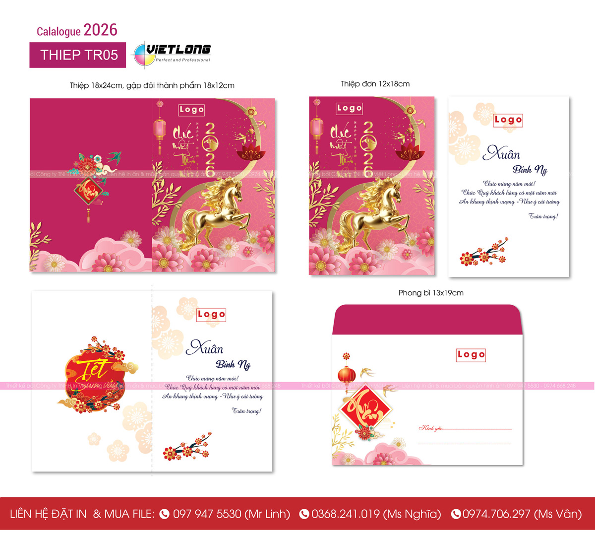 In thư chúc Tết 2026 Bính Ngọ