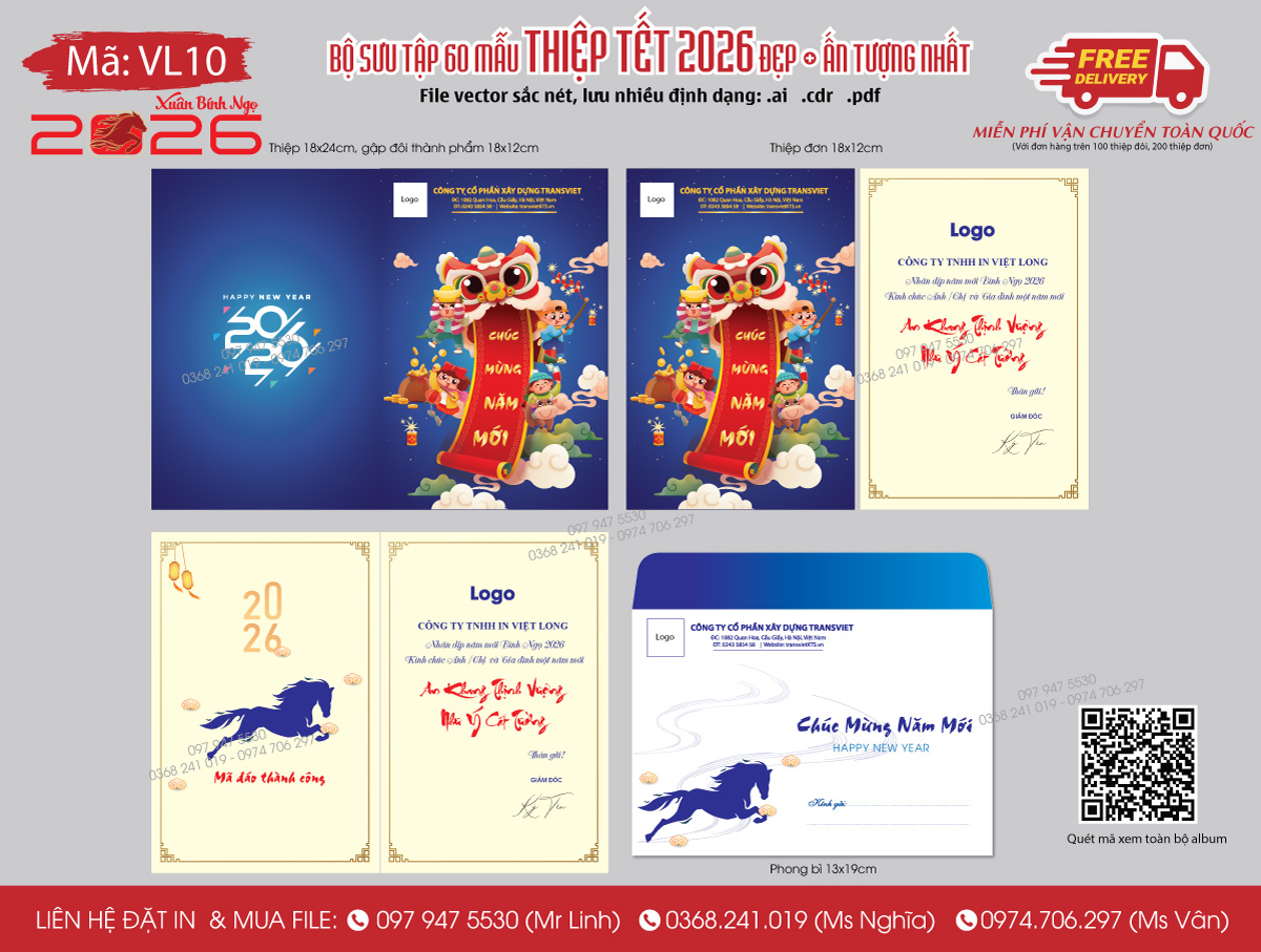In thiệp chúc Tết 2026 giá rẻ tại Hồ Chí Minh