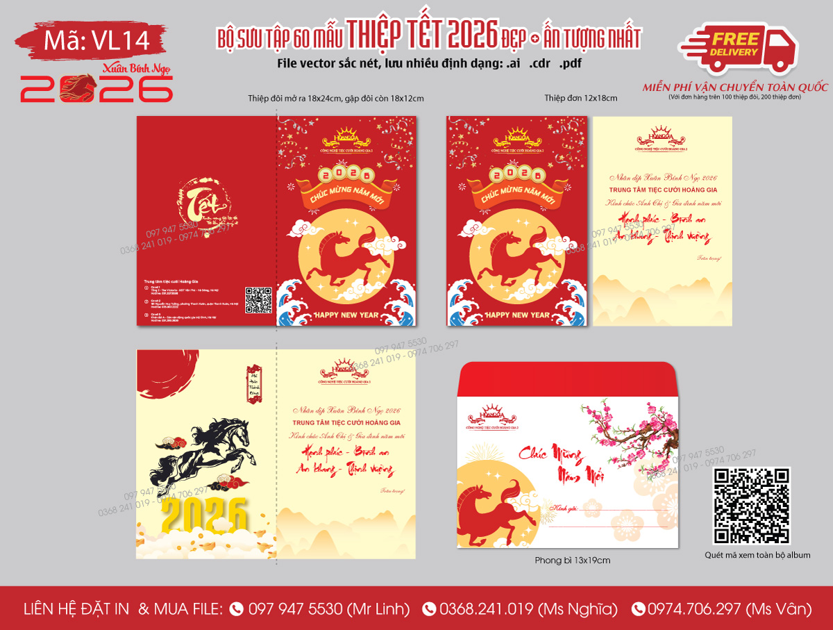 In thiệp chúc Tết 2026 số lượng lớn có VAT