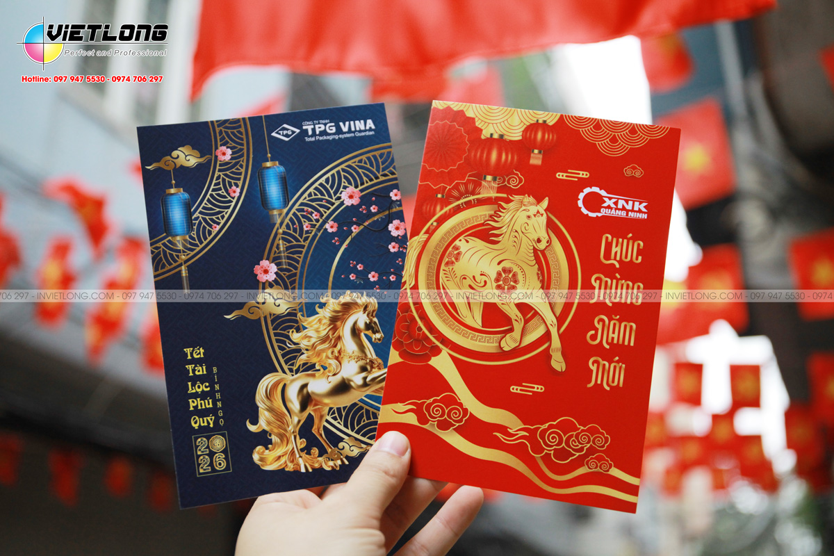 Thiết kế thiệp chúc Tết 2026