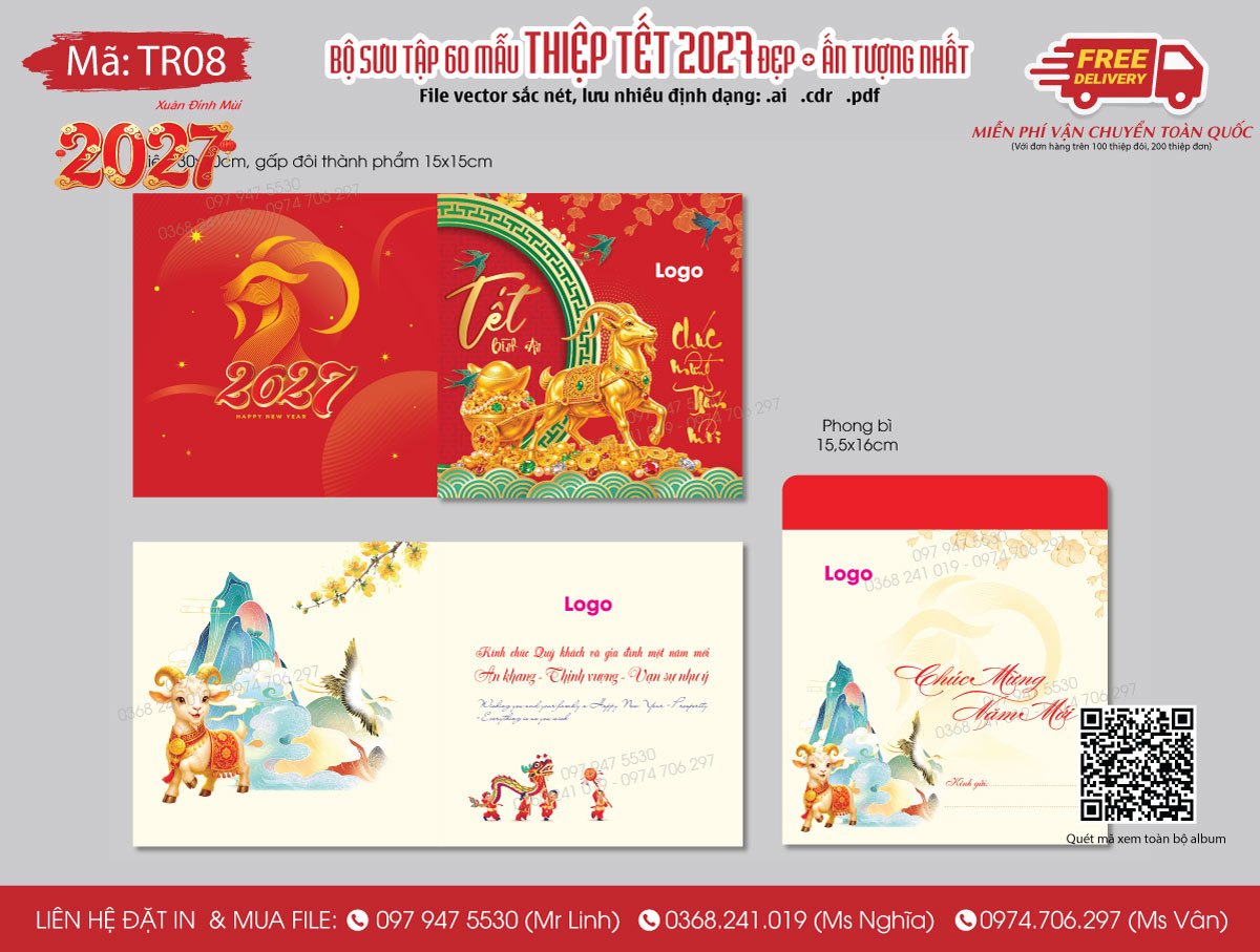 Công ty in thiệp chúc Tết 2027 đẹp rẻ