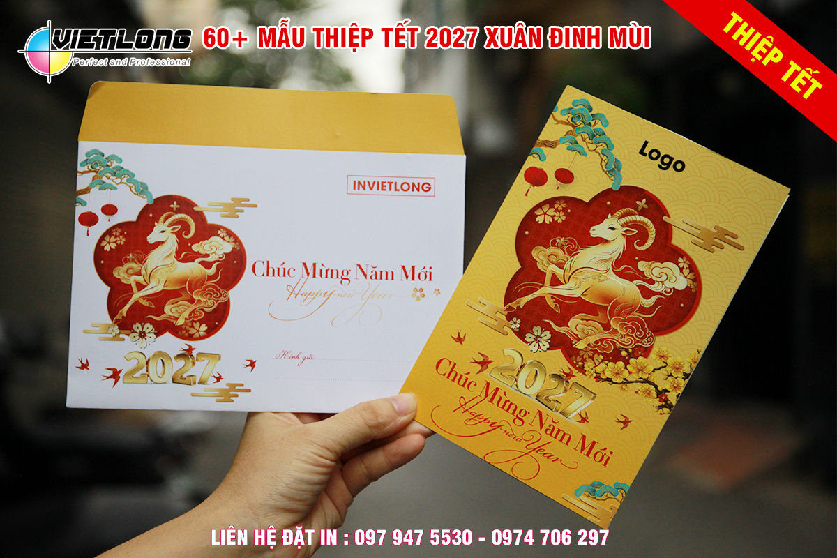 Thiệp chúc tết lãnh đạo, nhân viên, đối tác cảm ơn khách hàng